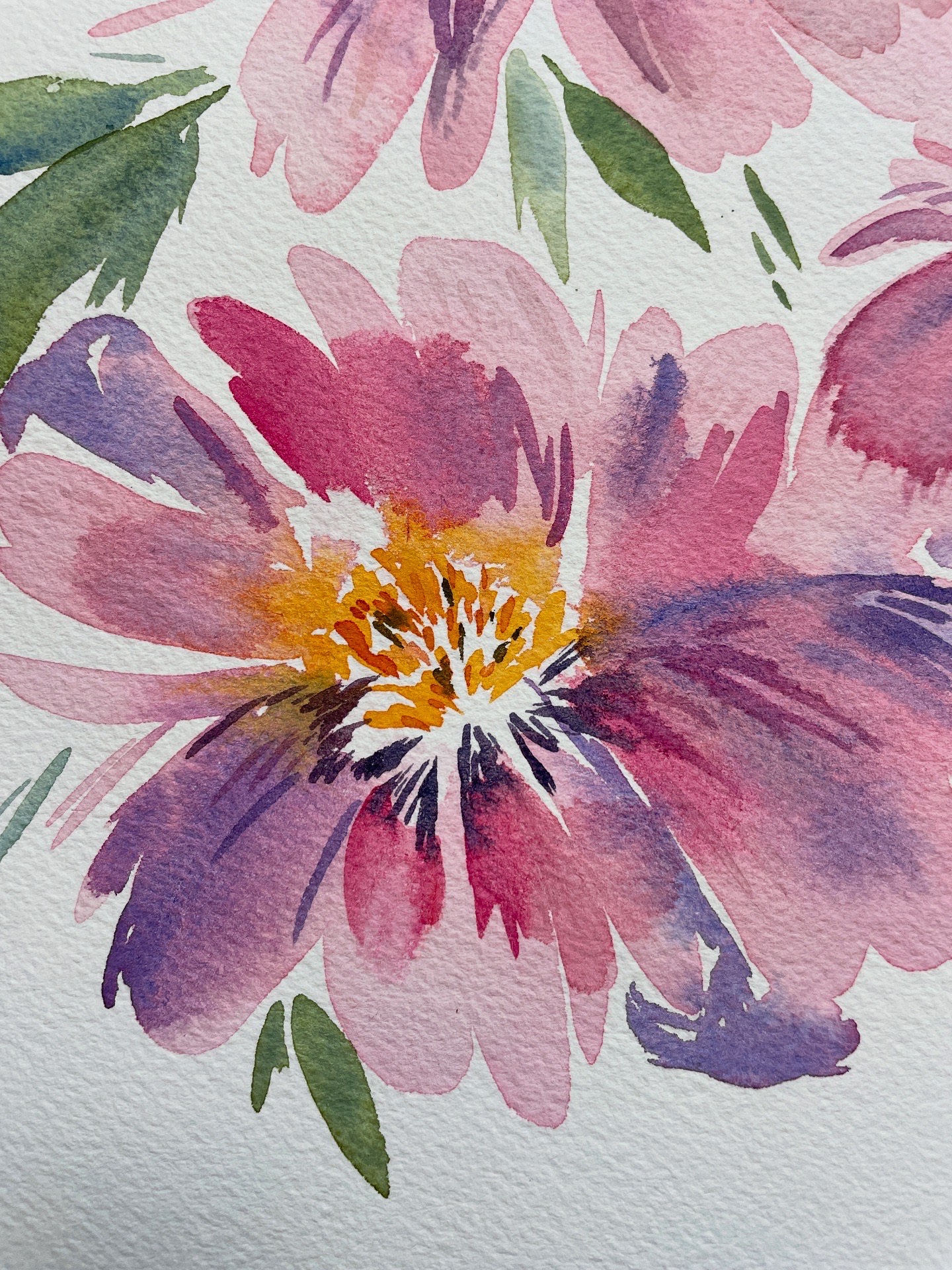 Blossoming Peonies- original painting - Image 2