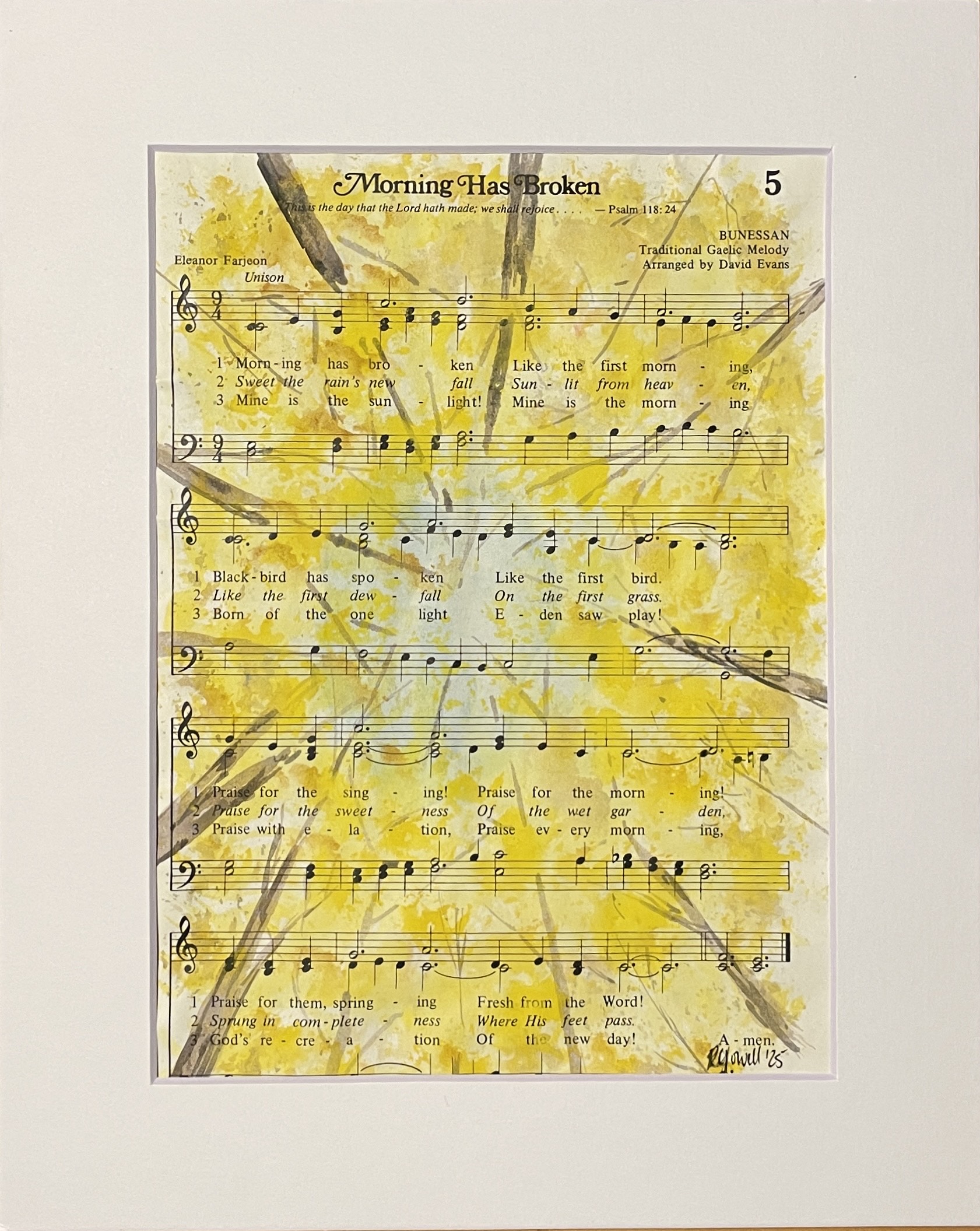 Hymnal Art: Morning Has Broken