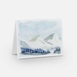 Snowy Peaks Notecard