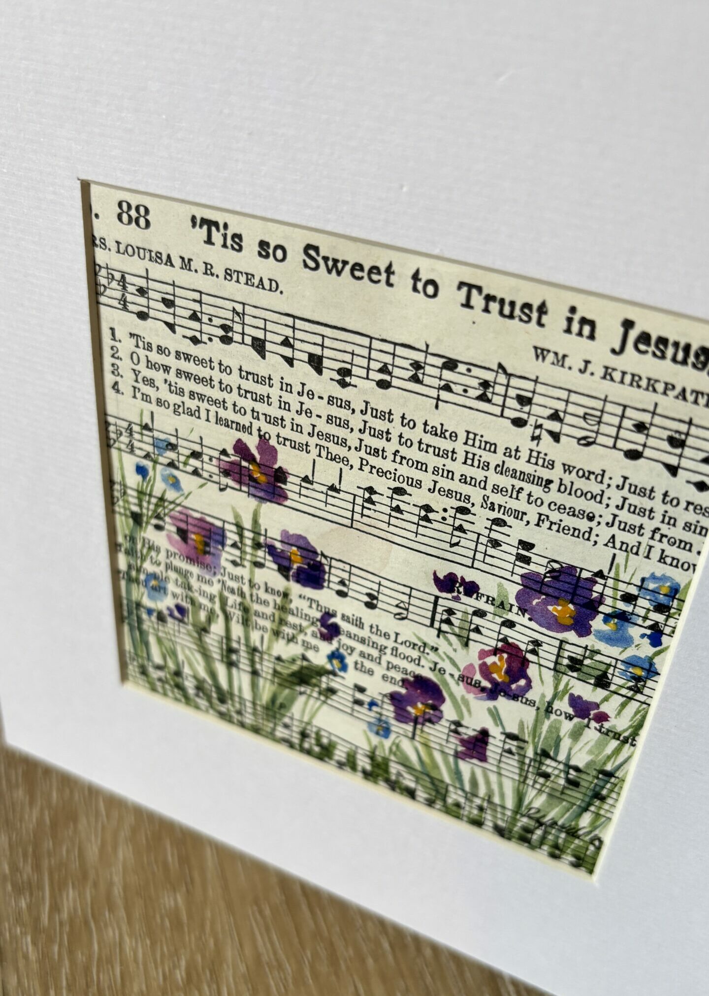 Hymnal Art: 'Tis So Sweet To Trust In Jesus - Image 2